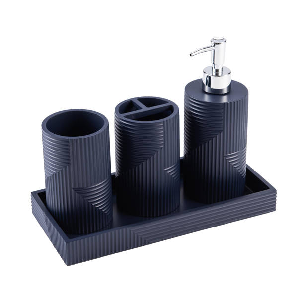 Roselli Trading Company® Wave 3 Piece Bathroom Accessory Set & Reviews